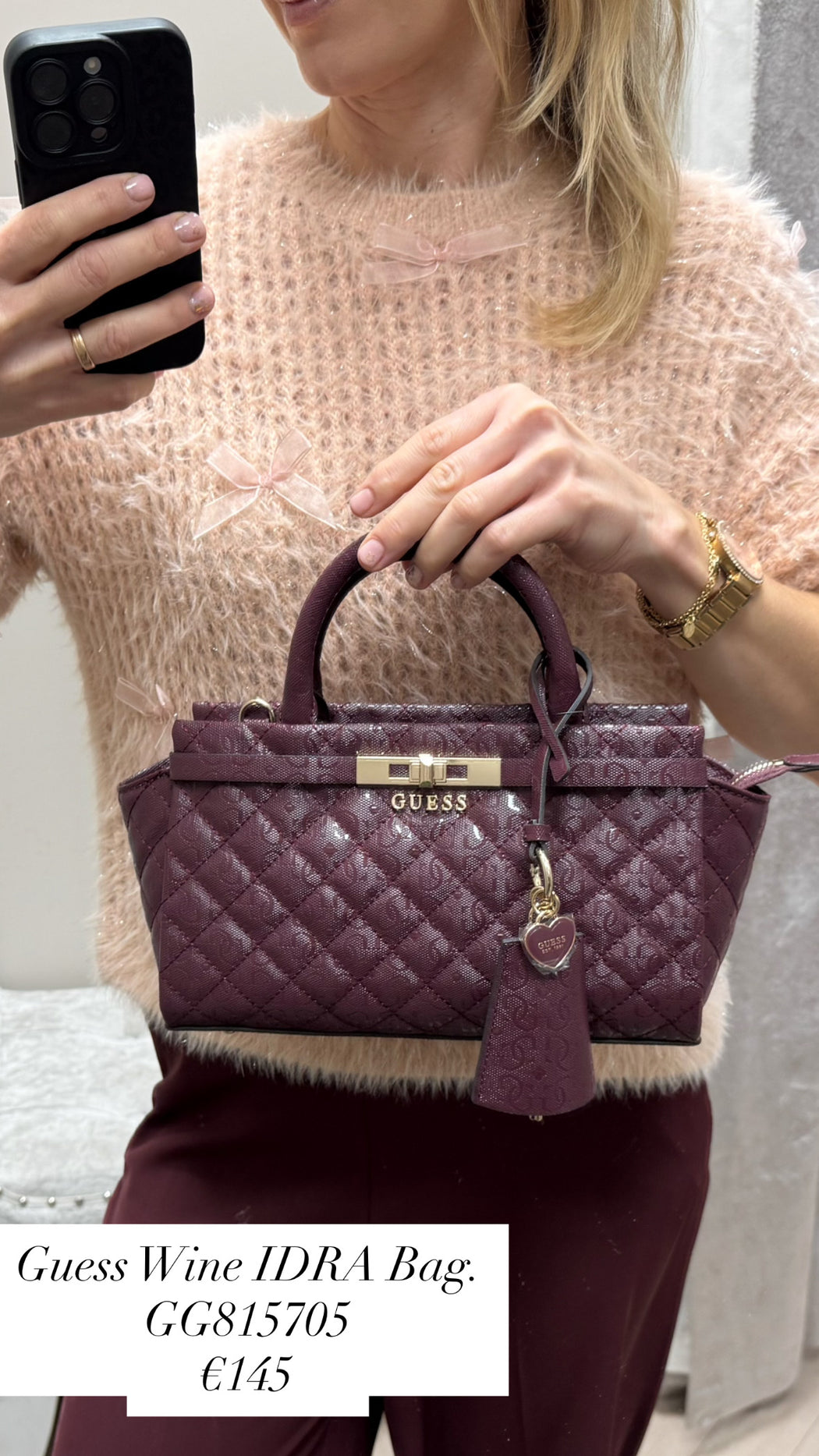 Guess Wine IDRA Bag. GG815705