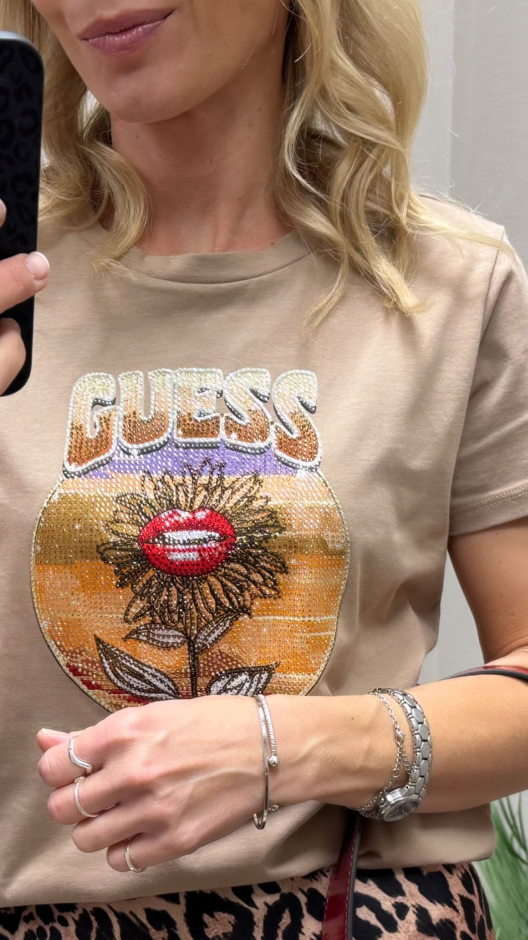 Guess desert flower tee w5y132k9rm1-g1dq