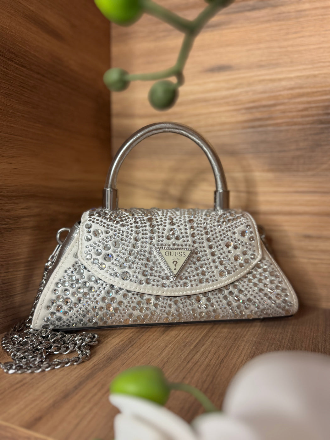 Guess silver beauvoir mini bag ZG952878