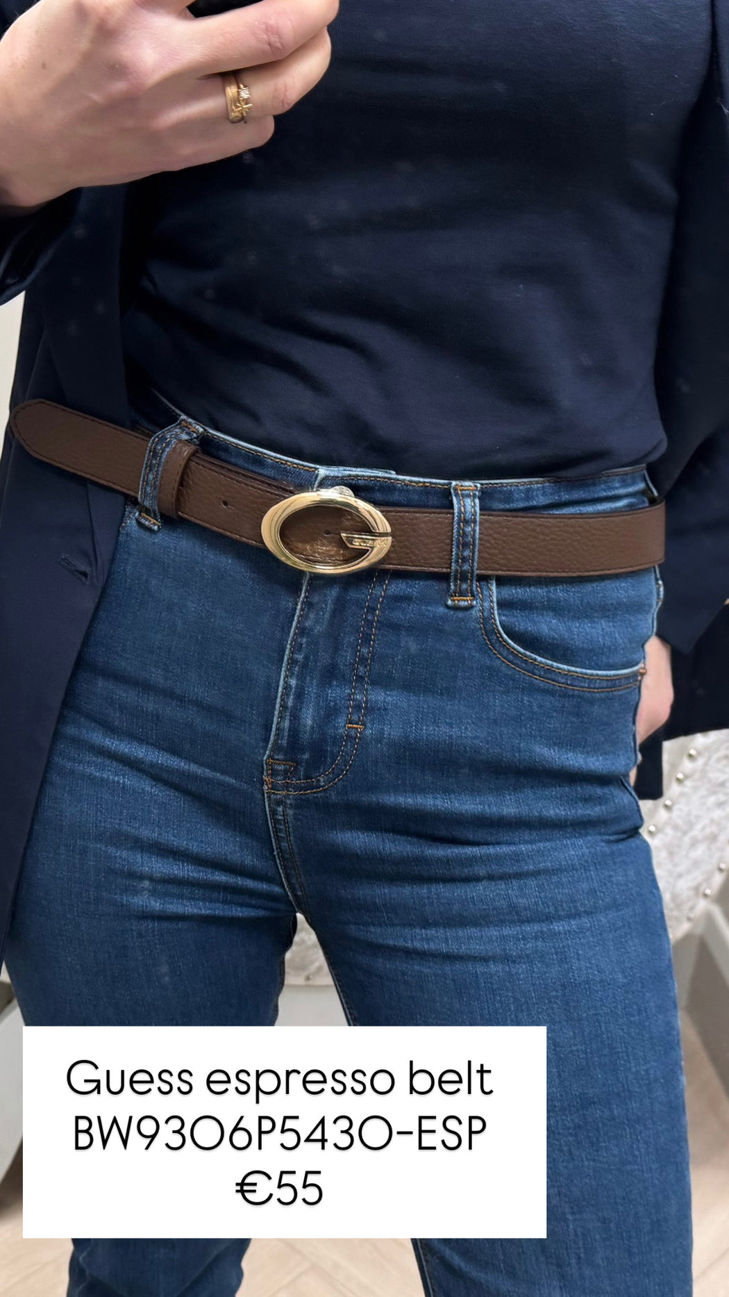 Guess espresso belt BW9306P5430-ESP