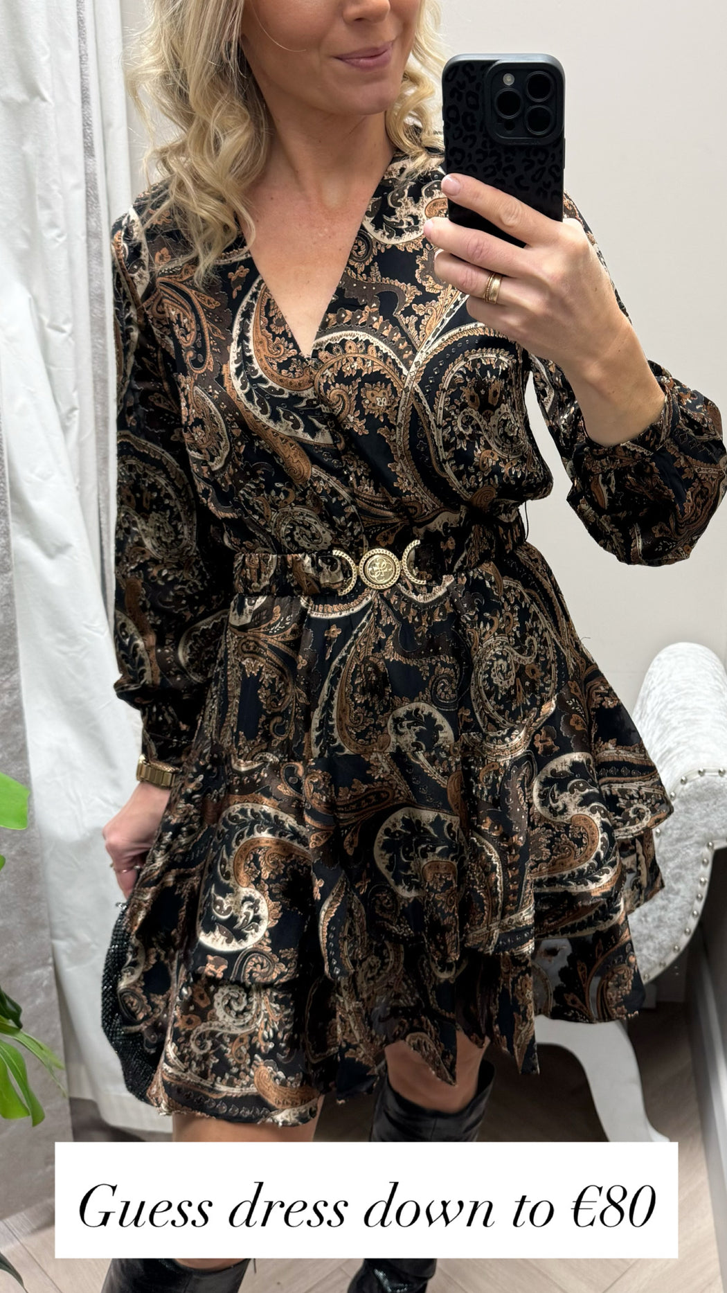 Clarisse guess paisley print dress W5BK53W2770 - P1WT