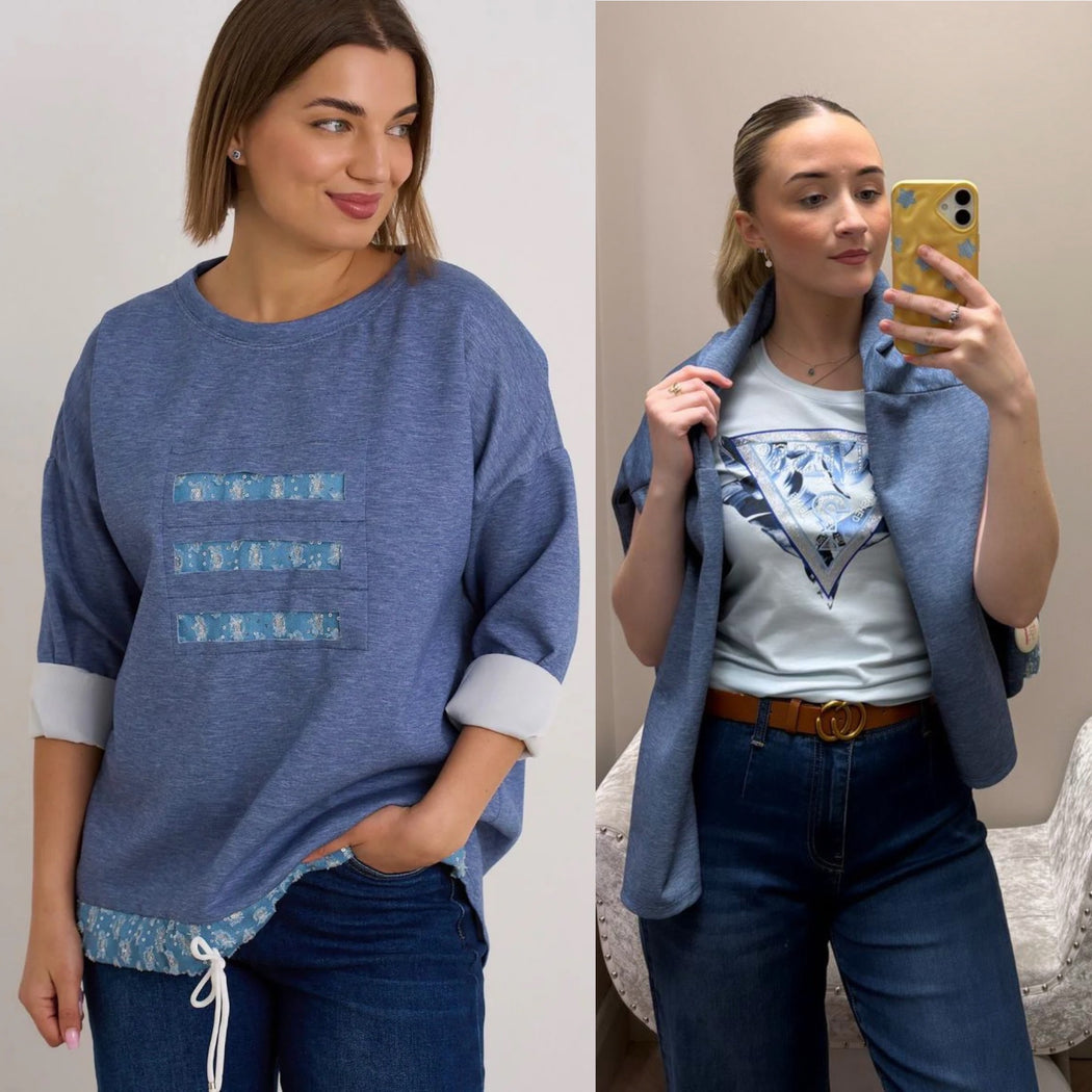 Linda blue sweater