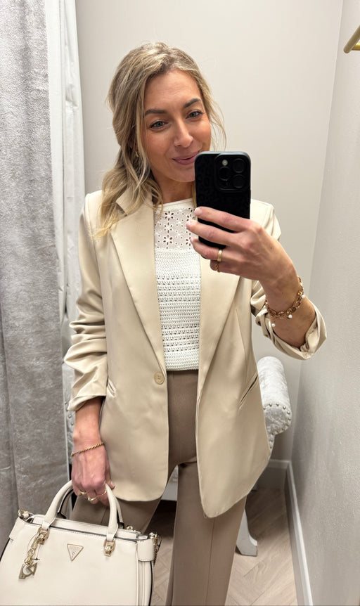 Stone nude Ellie blazer