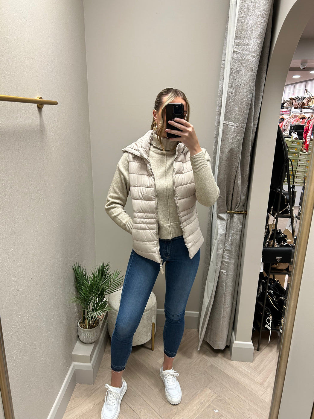 Tiffosi beige eve gilet