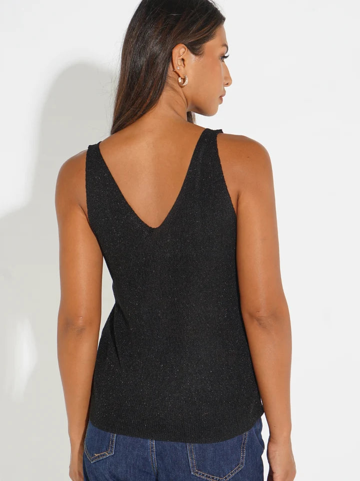 Black Kennedy sparkle top