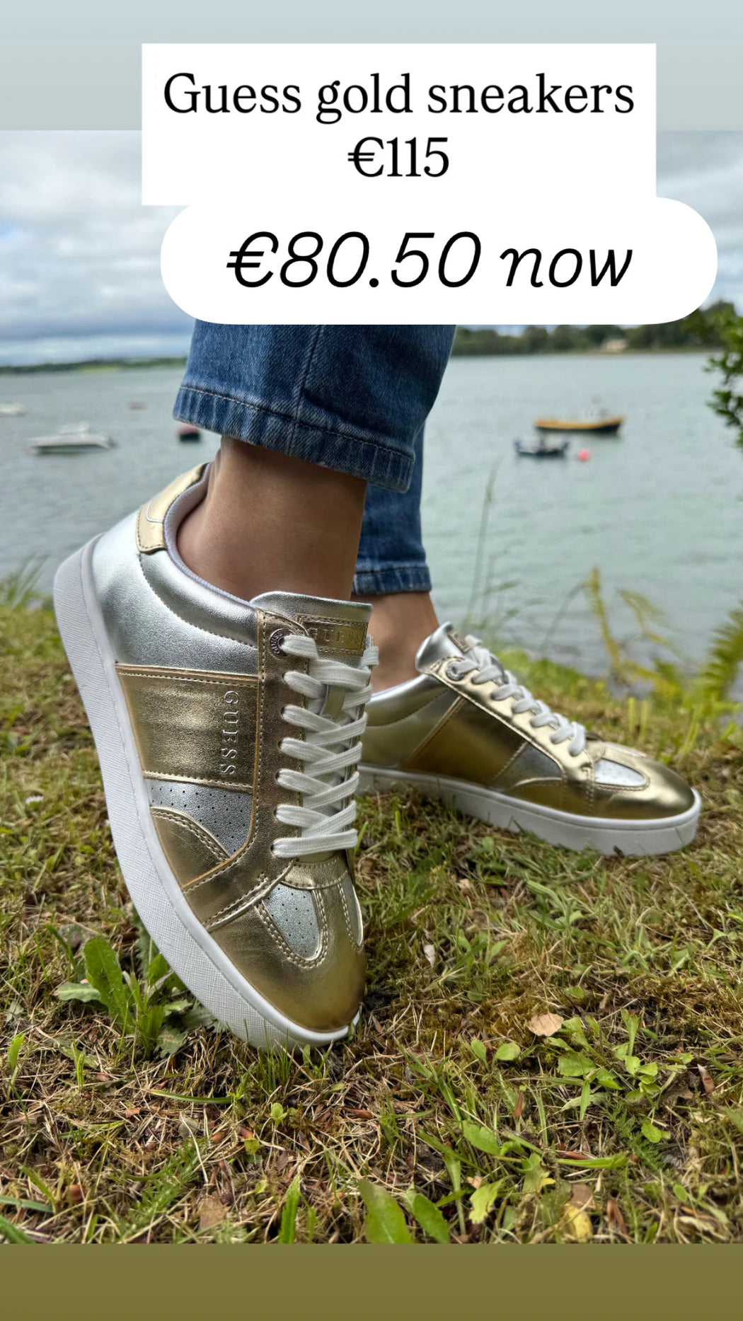 Guess gold sneakers fljr12lel12
