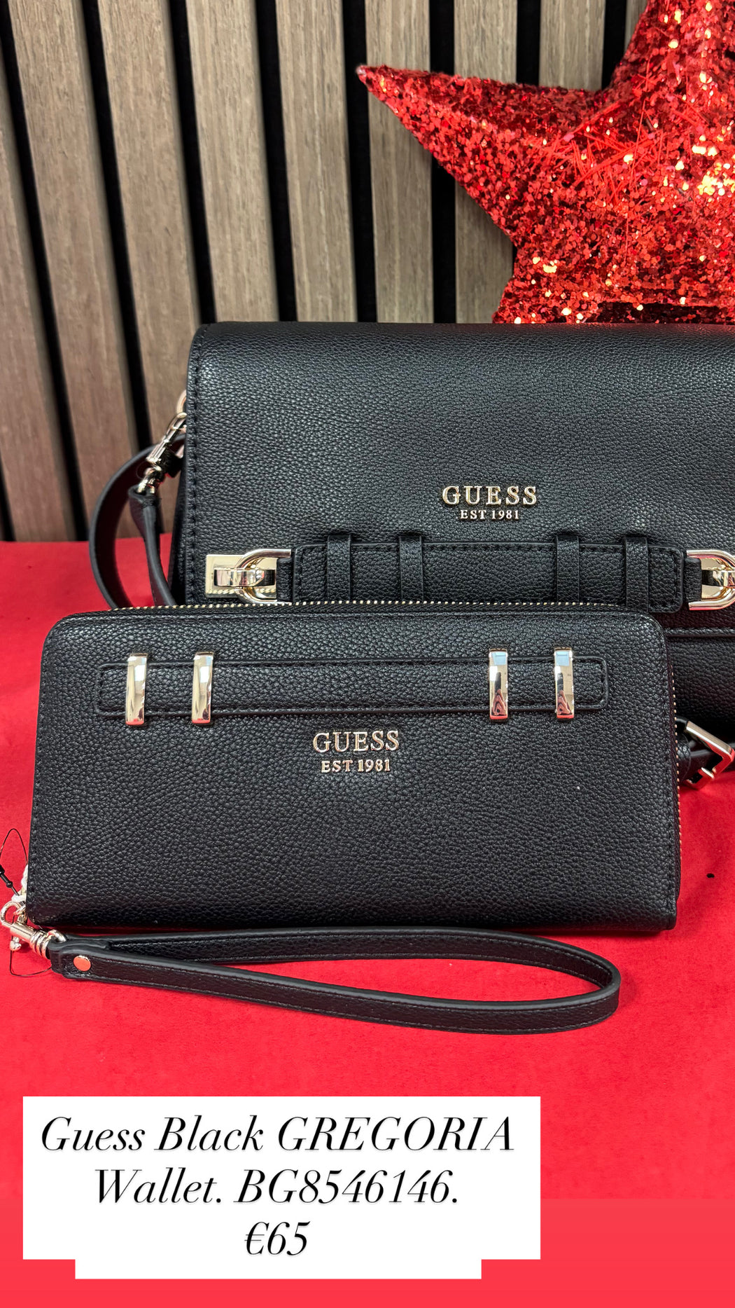 Guess Black GREGORIA Wallet. BG8546146.