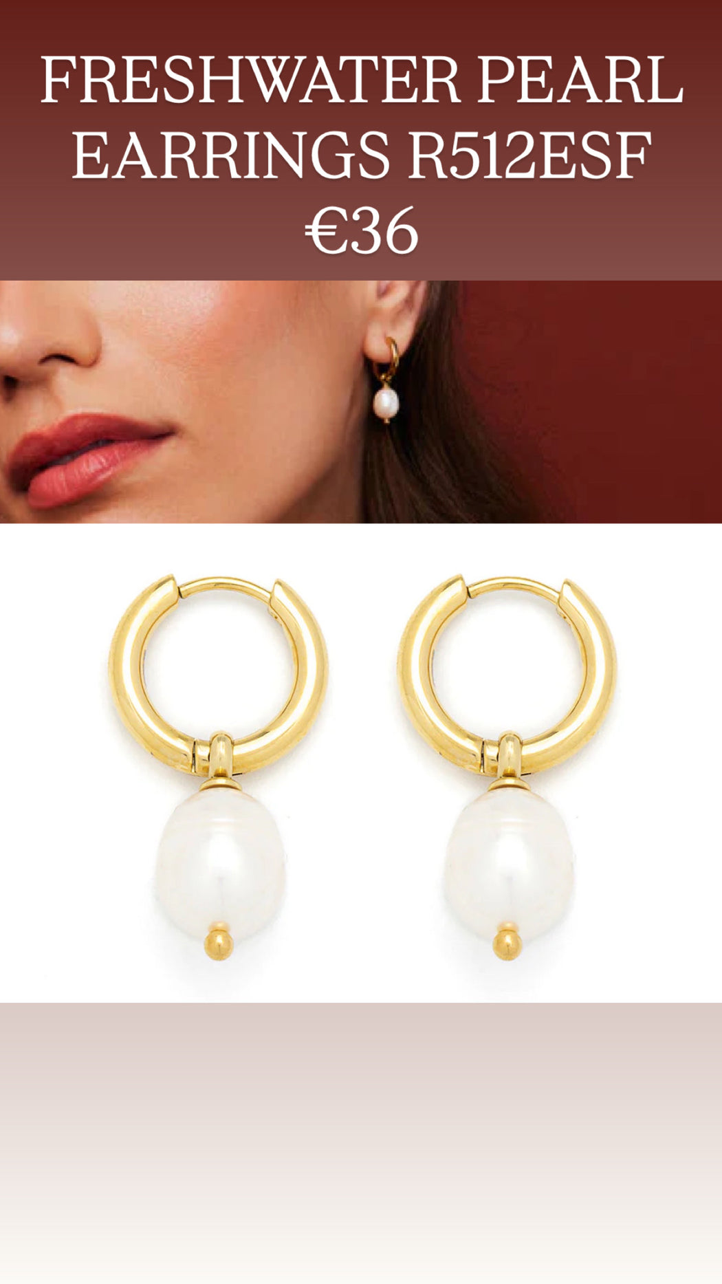FRESHWATER PEARL EARRINGS R512ESF