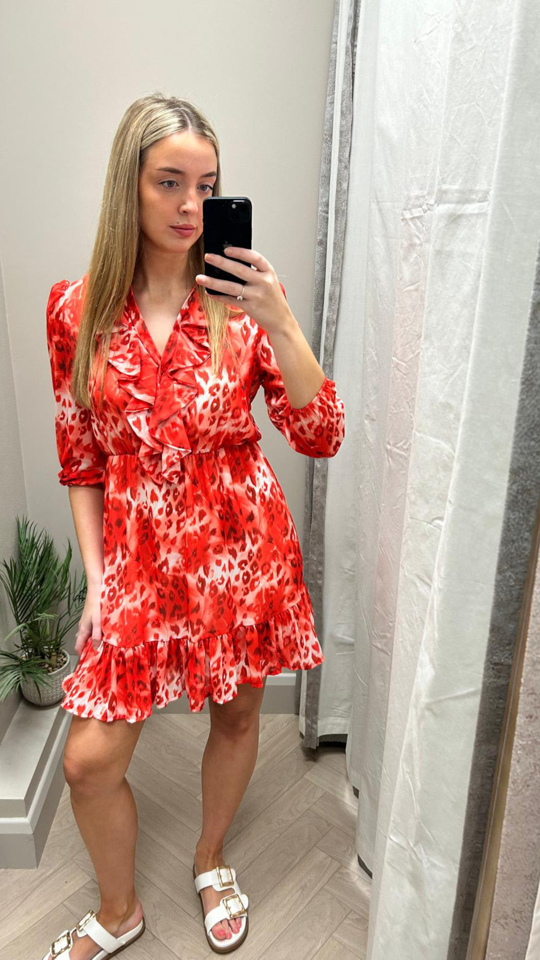 VICKY CORAL MINI DRESS