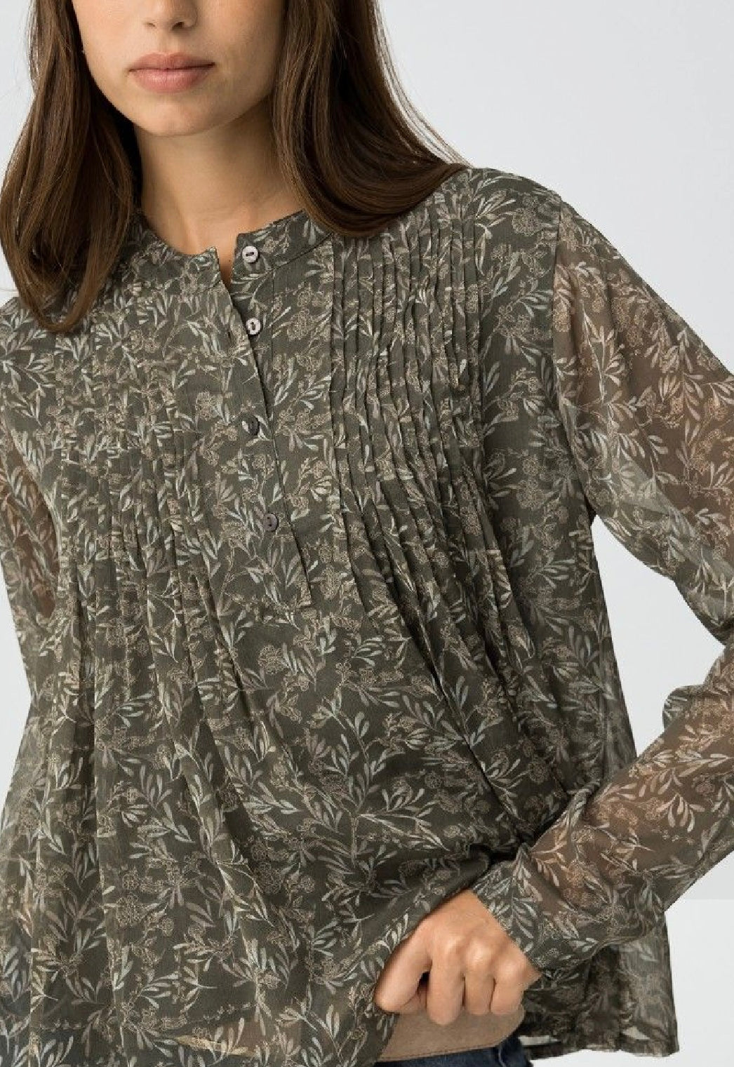Carmilde floral blouse