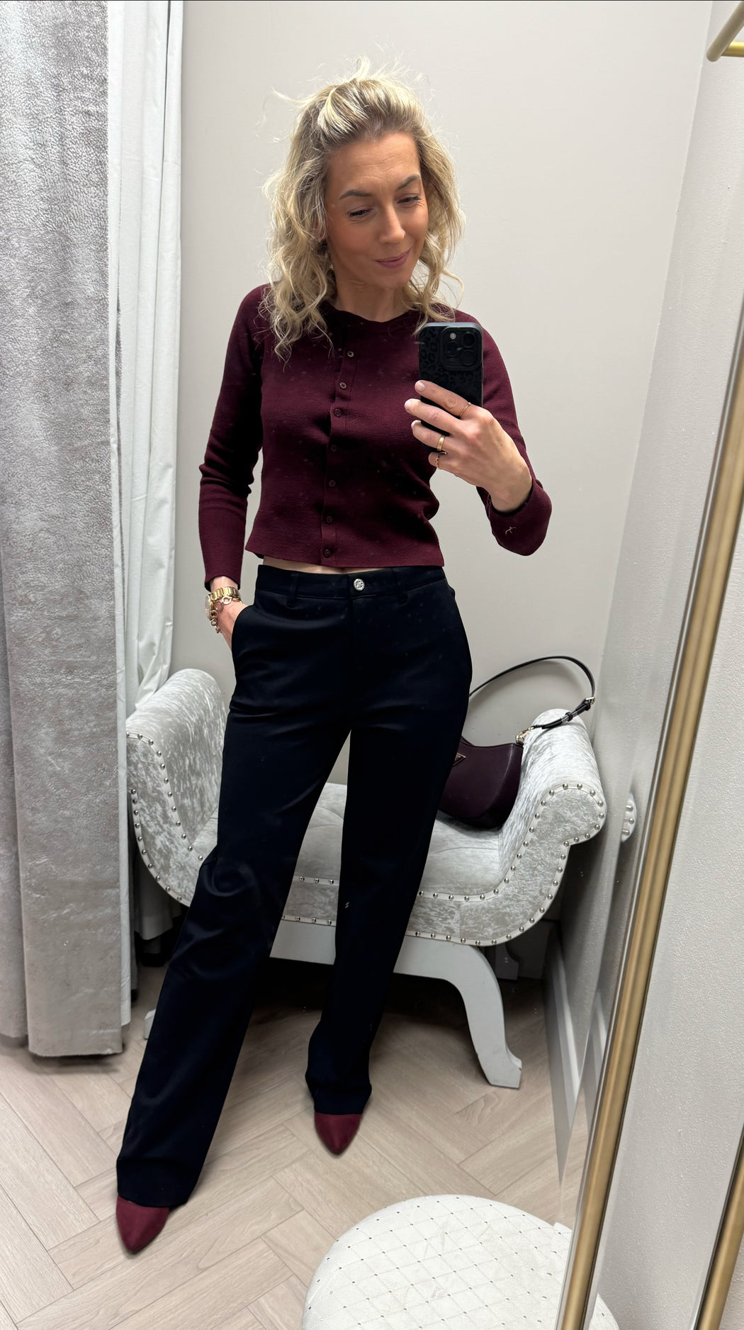 Black guess zoe pants W5RB30KCMU2