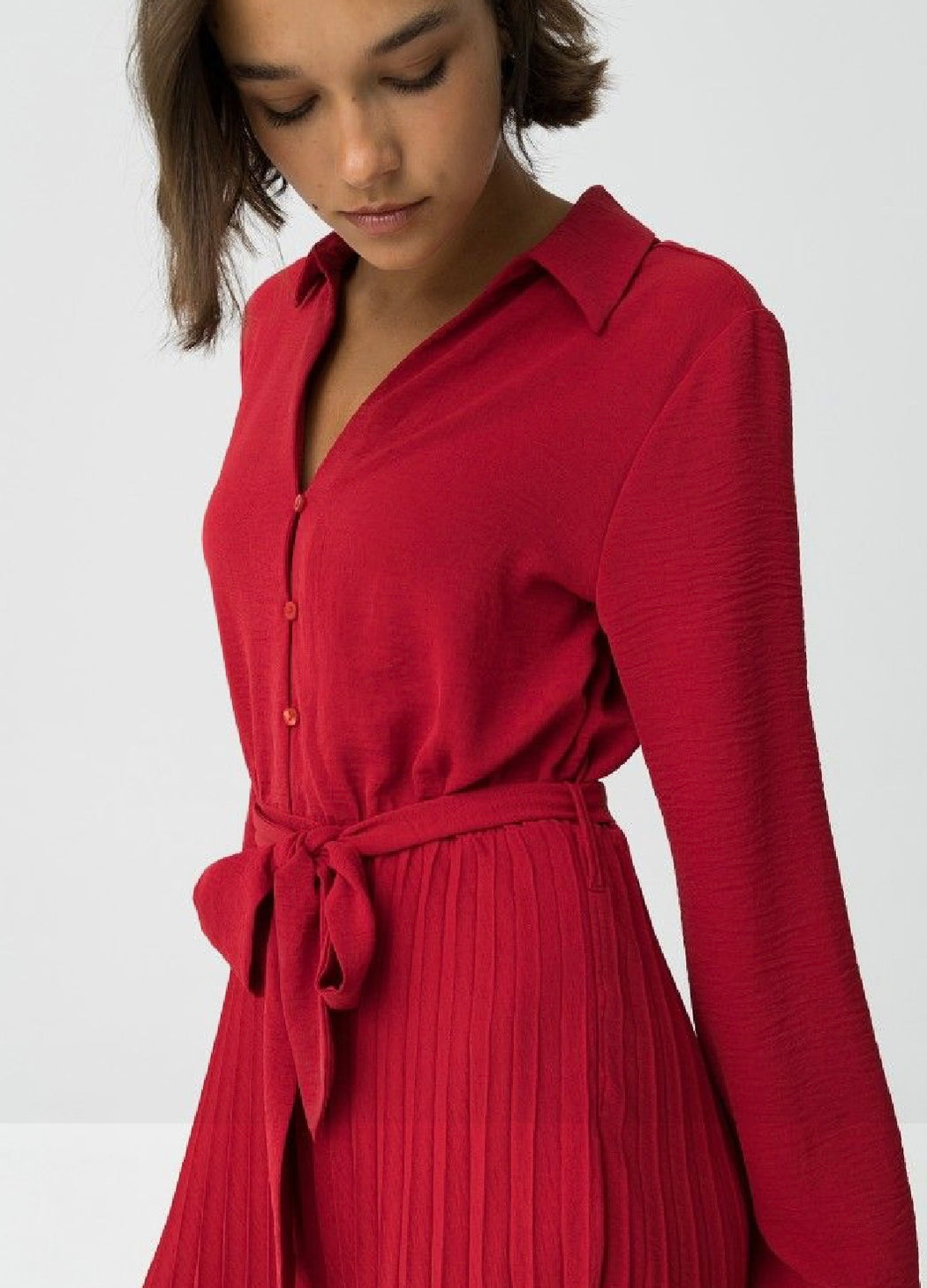 Okinawa pleated dress