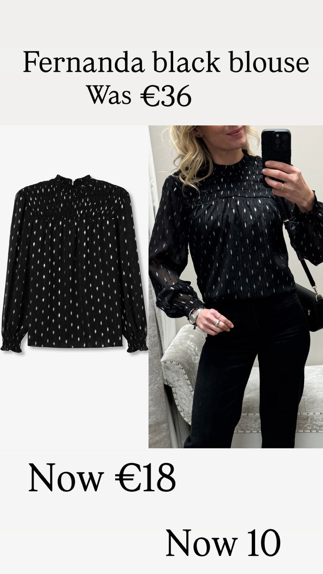 Fernanda black blouse