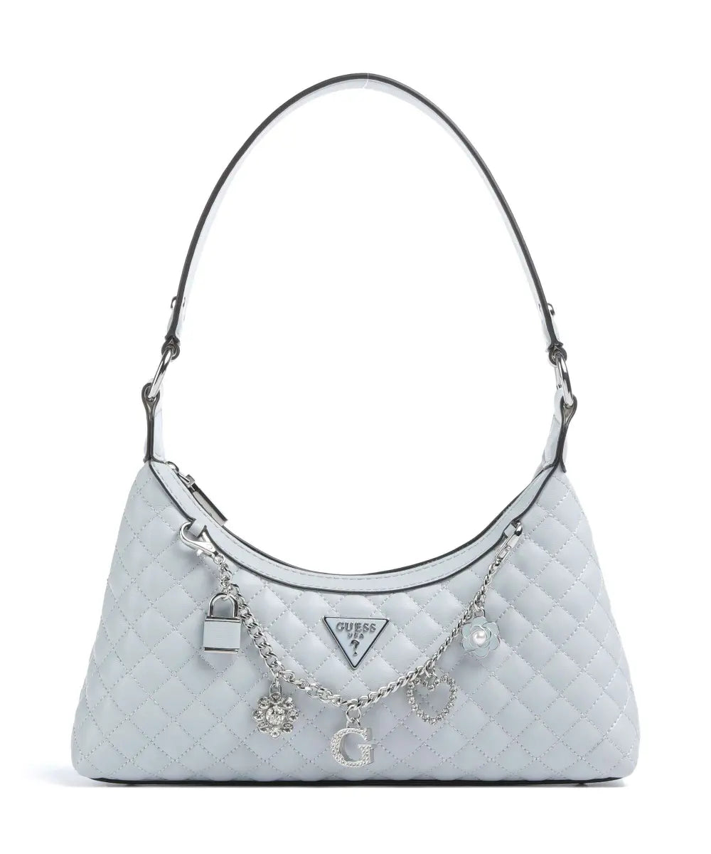 Guess misty blue everlee mini shoulder bag