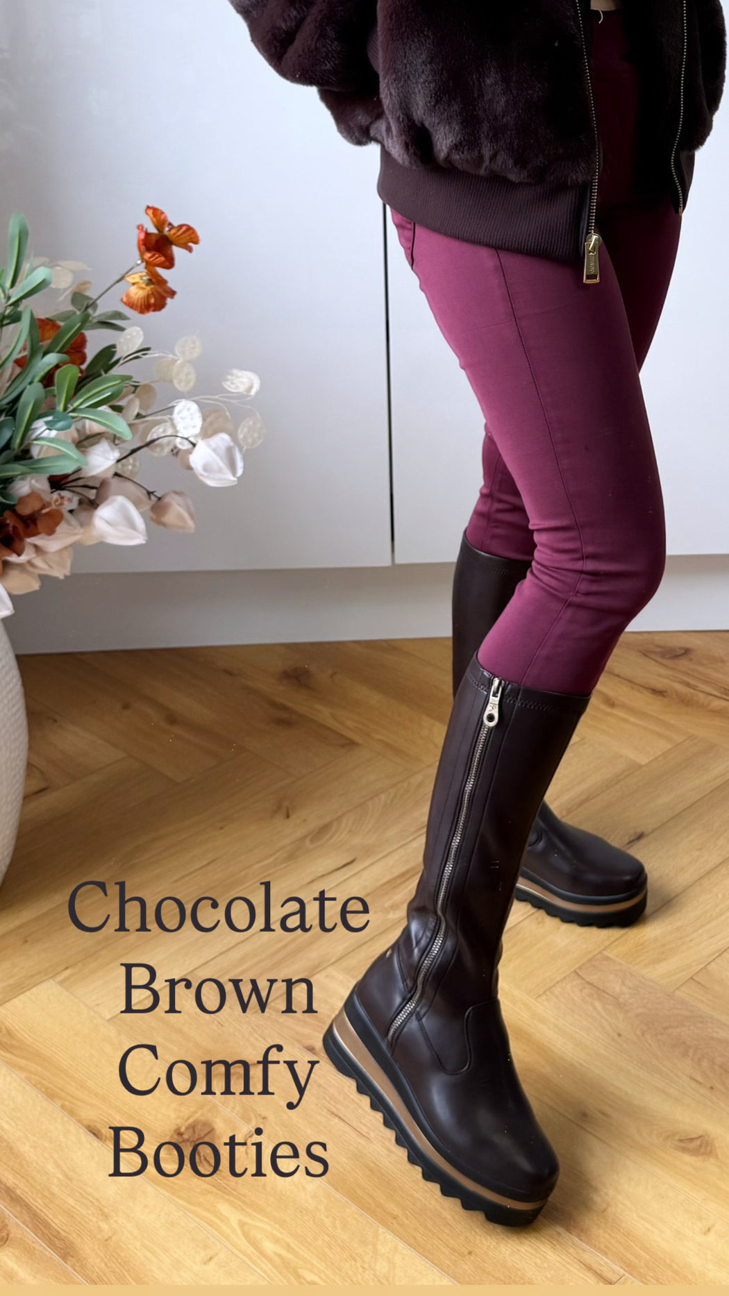 Bildale Chocolate Wedge Boots