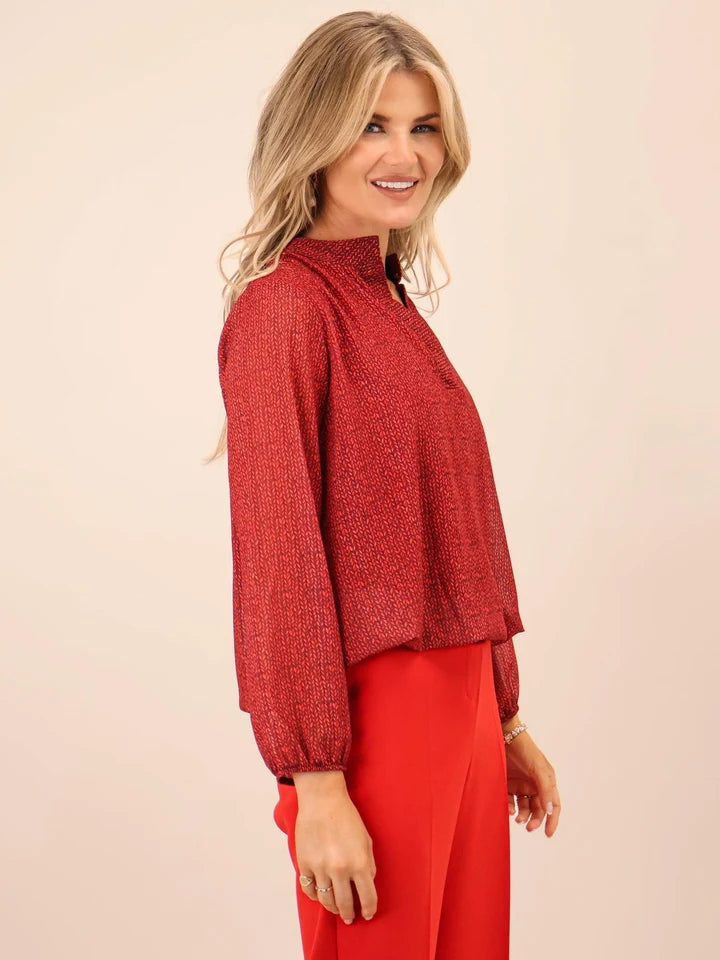Red Bella band top
