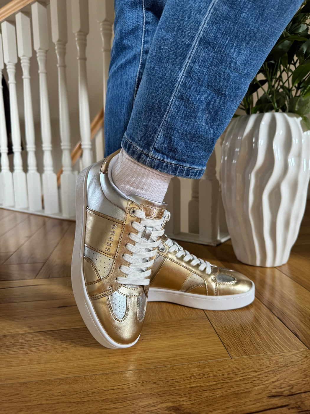 Guess gold sneakers fljr12lel12