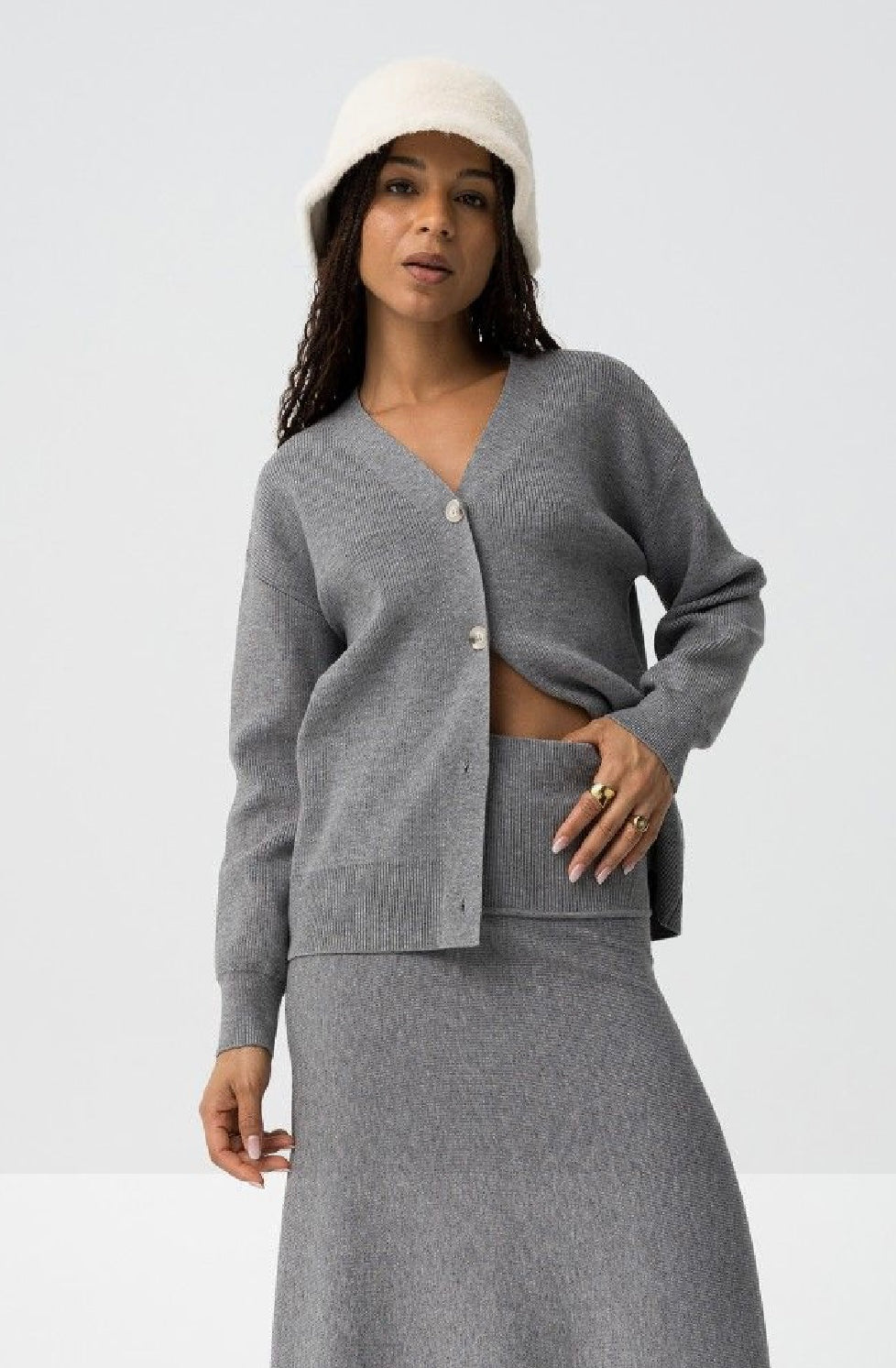 Mix&match grey cardi