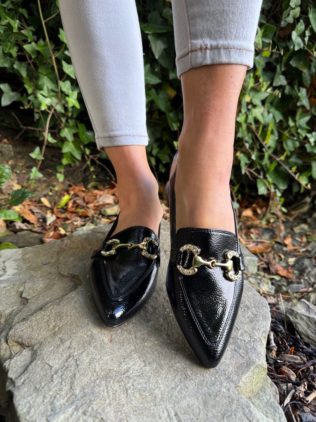 Dalat one Ink Glaze pointed loafer