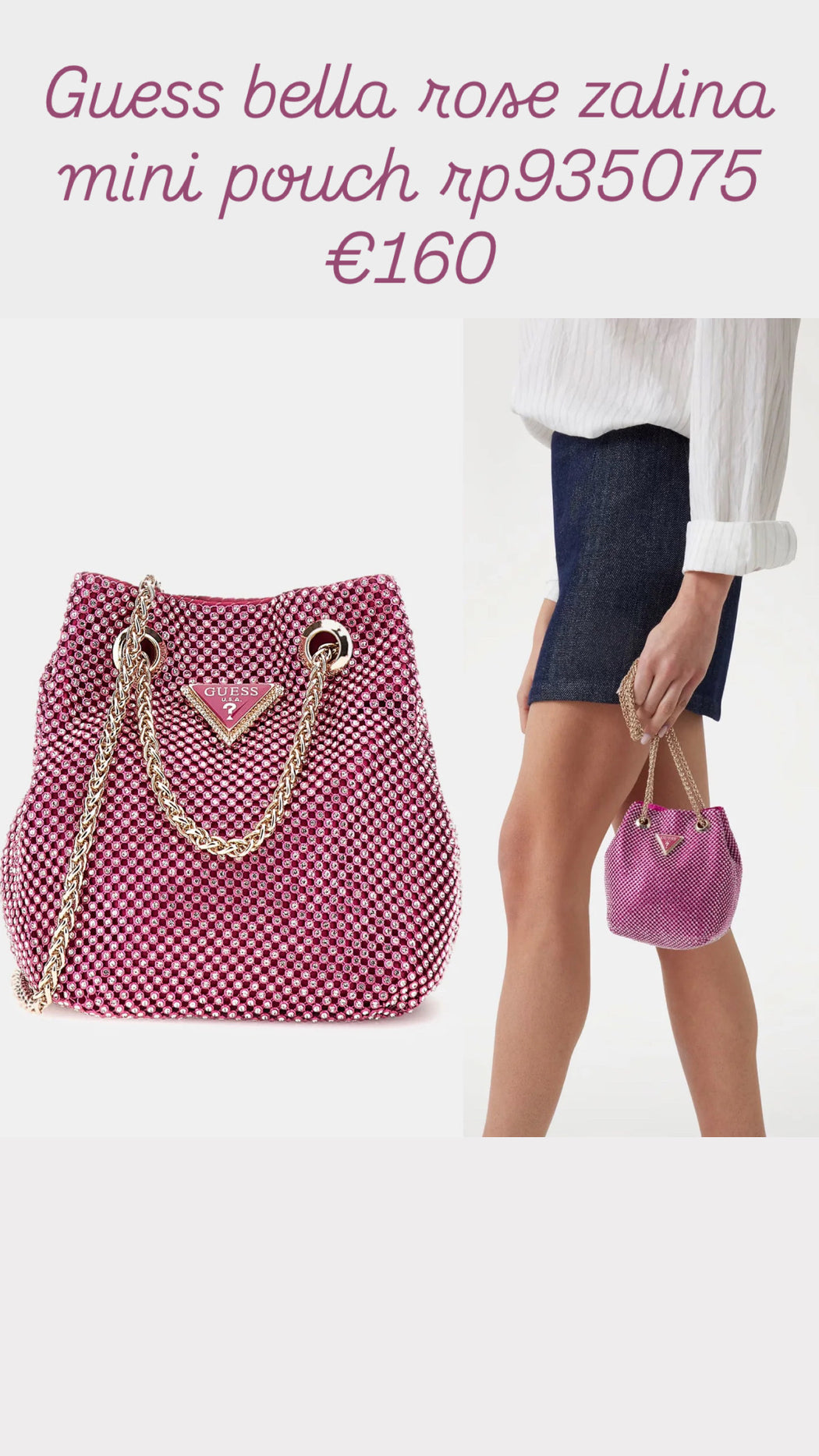 Guess bella rose  zalina mini pouch rp935075