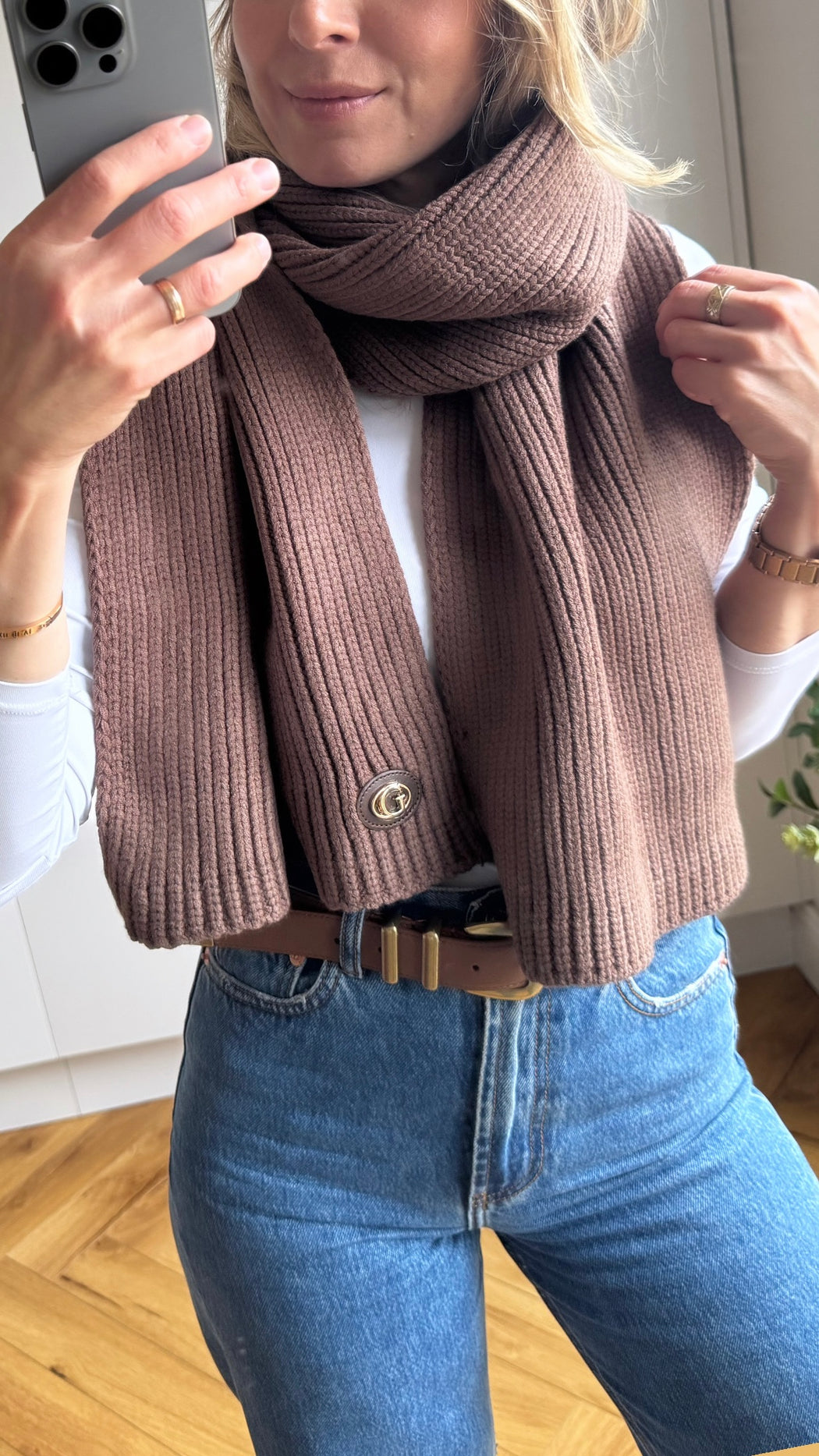 Guess espresso scarf AW5639POL03 - ESP