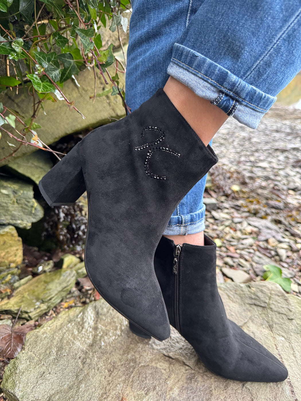 Catterton schwarz black ankle boots
