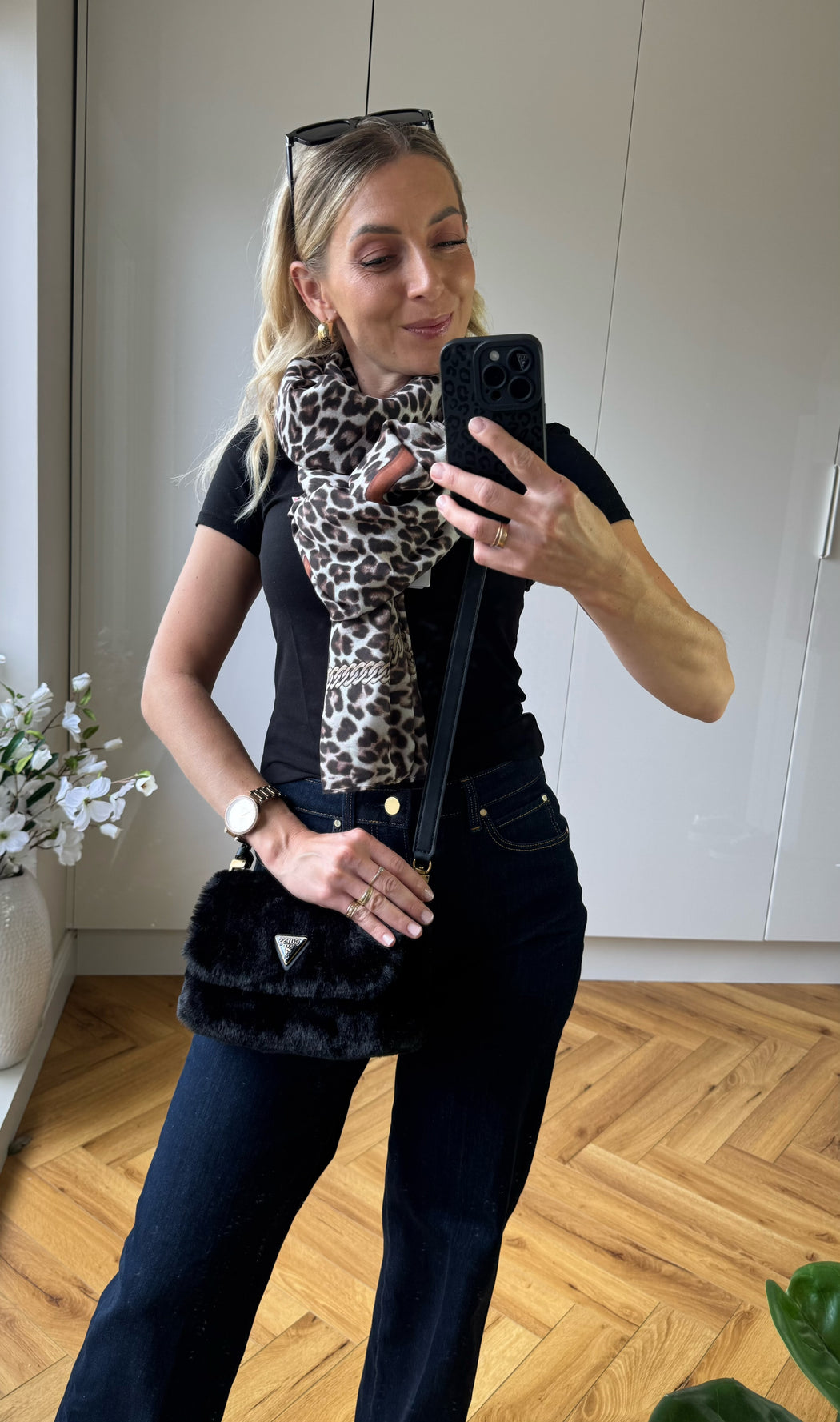 Guess Animalier Scarf-aw5349pol03-bro