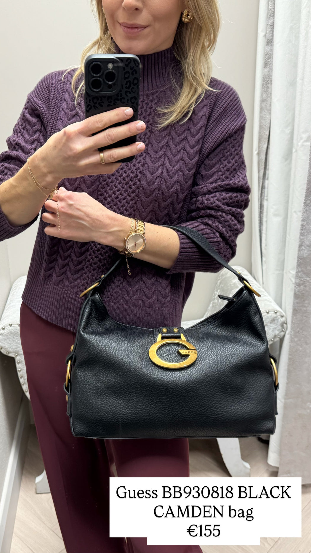 Guess BB930818 BLACK CAMDEN bag