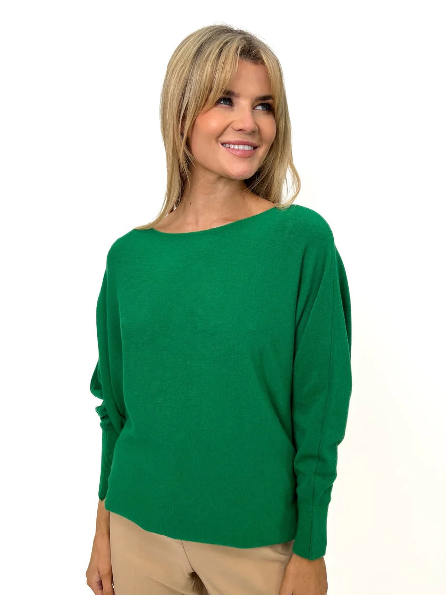 ELBA GREEN KNIT JUMPER