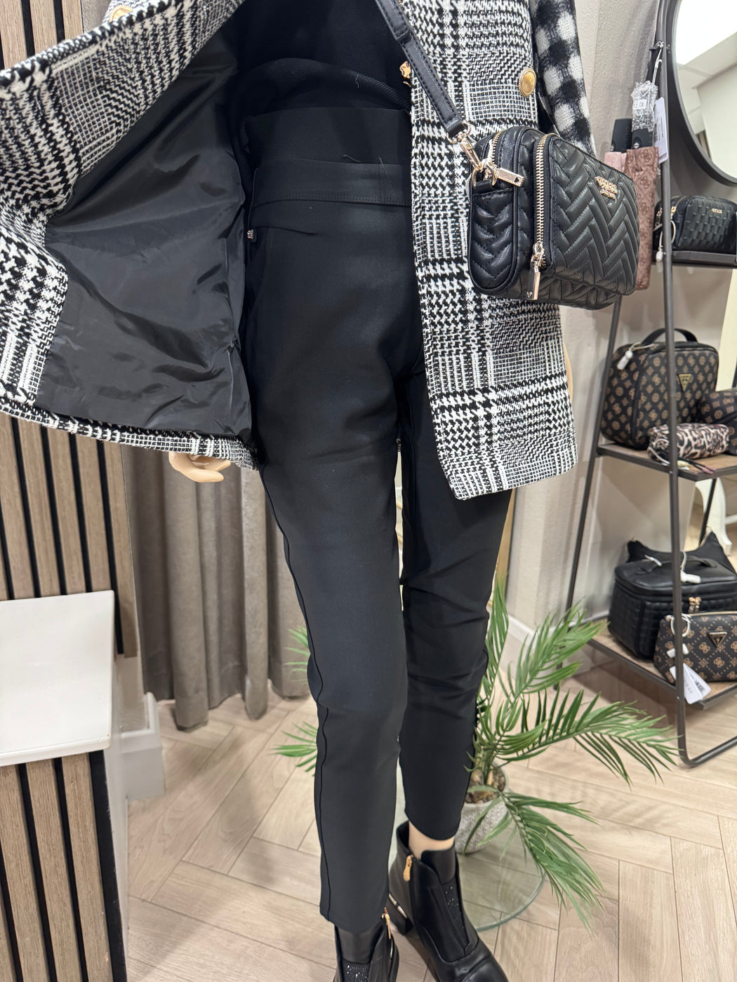 Black Rachel scuba jeggings