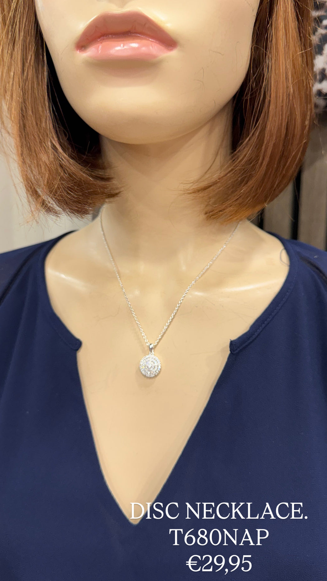 DISC NECKLACE. T680NAP