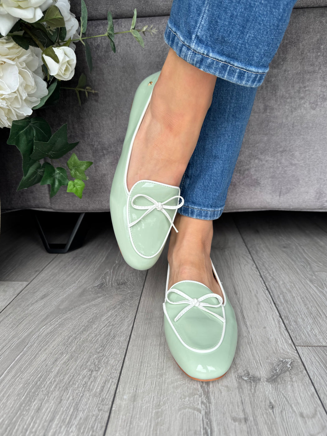 Flitton mint shine loafer