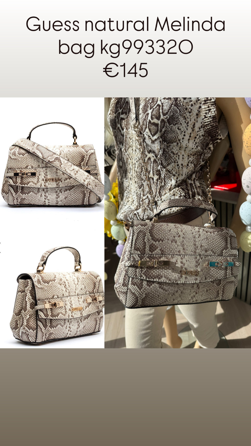 Guess natural Melinda bag kg993320