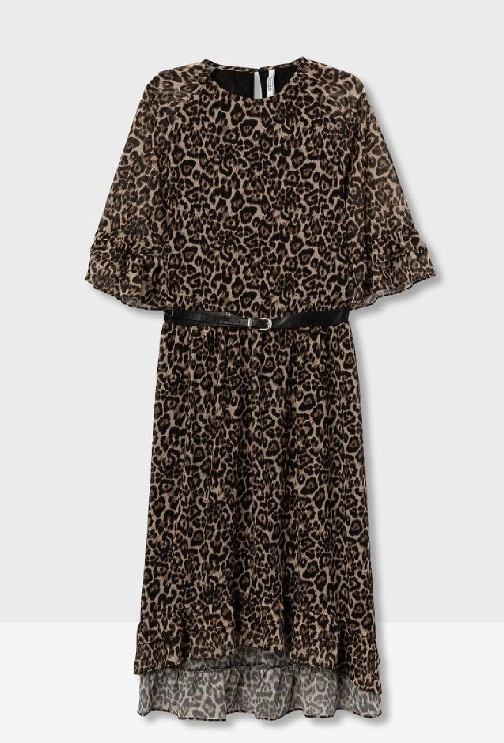 Jurassic leopard print midi