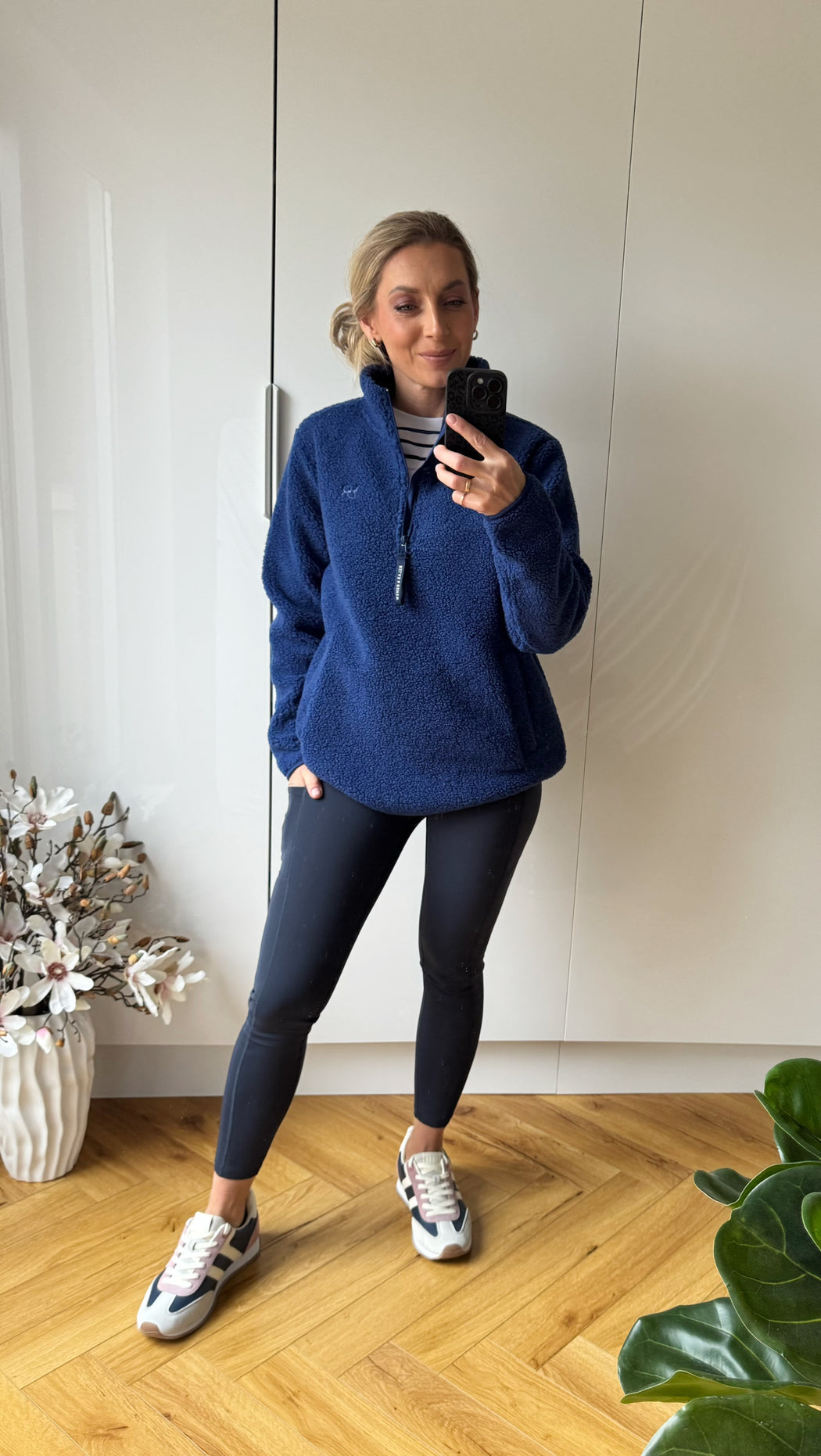 Julia Half Zip Blue