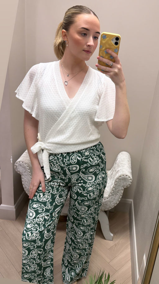 Gia winter white top