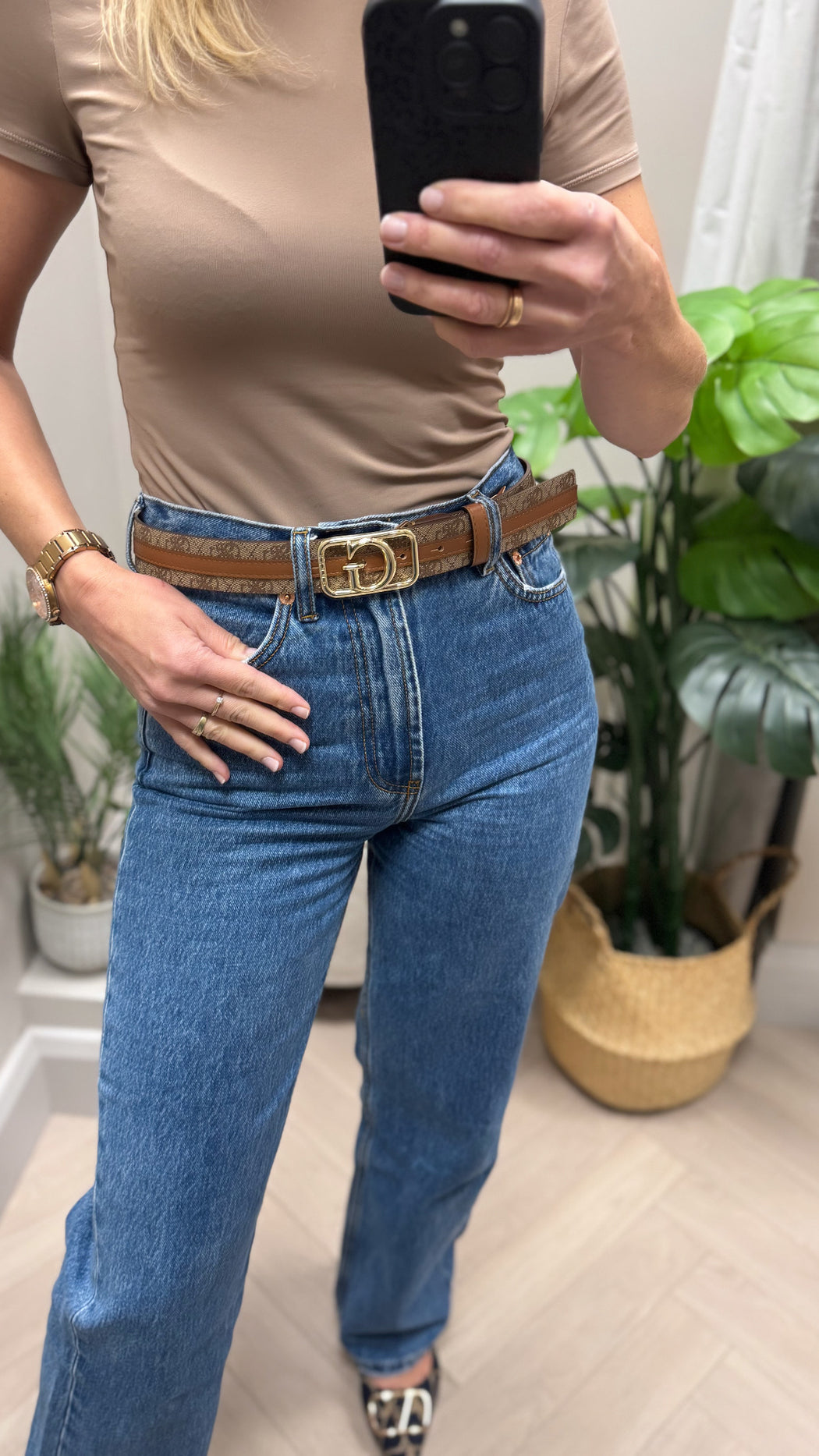 BW9229P5235 guess G logo belt