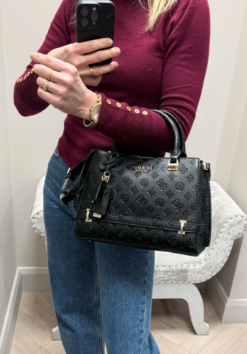 Guess black logo zarela bag PD963006