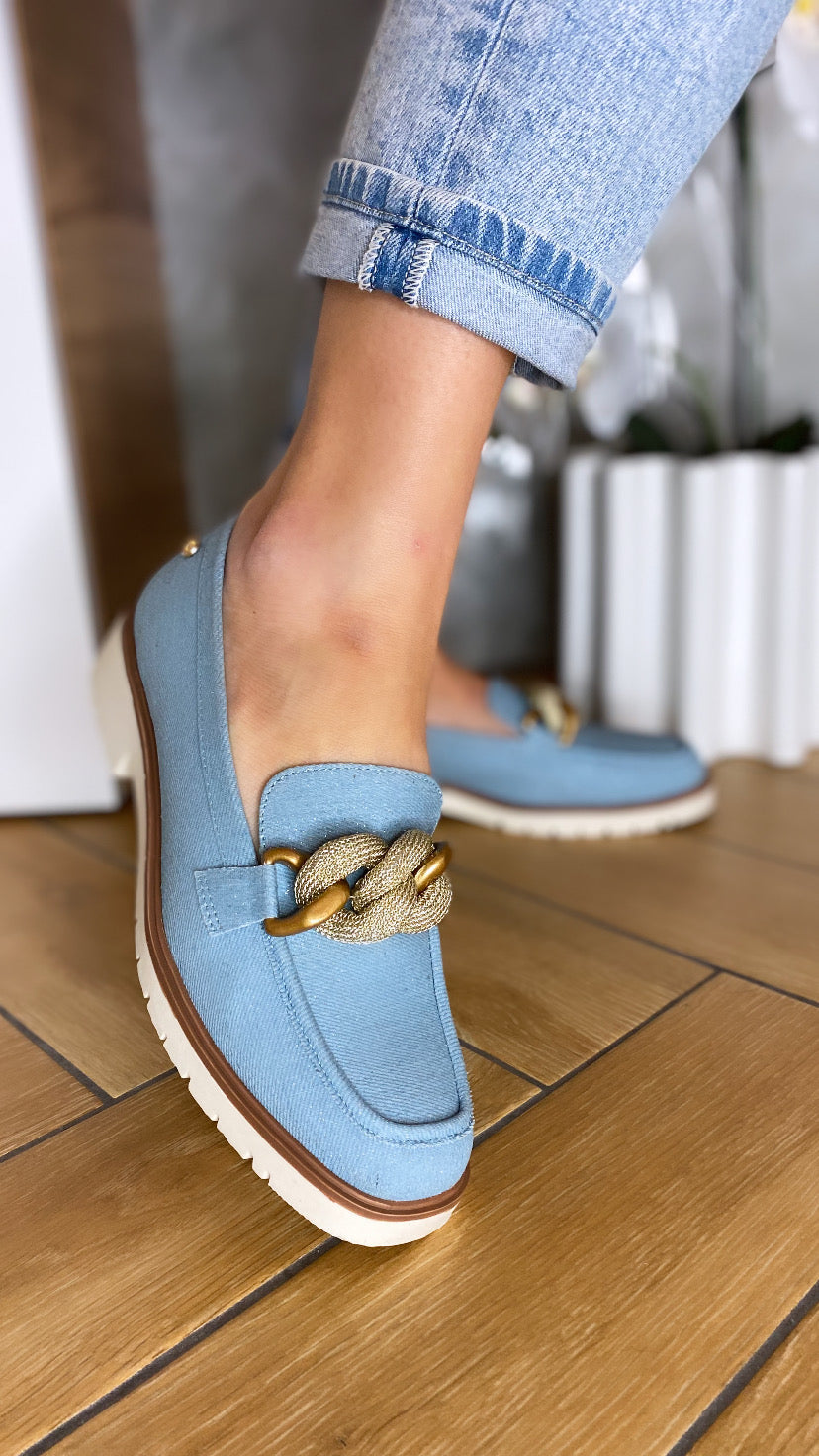 Qusar aqua aqua blue connect loafer