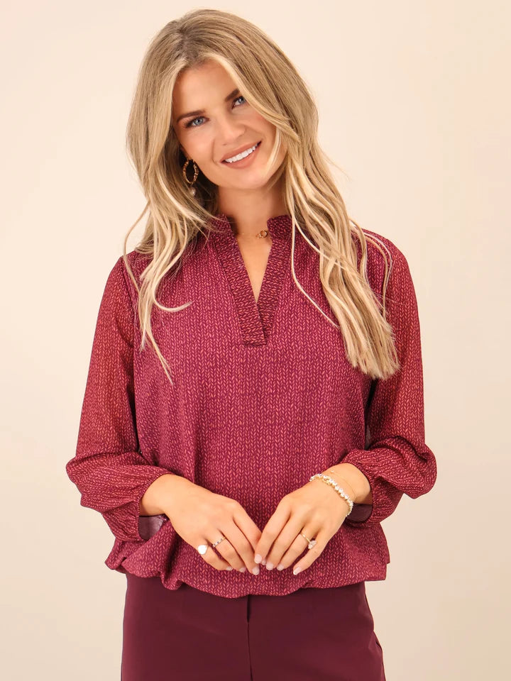 Plum Bella band top