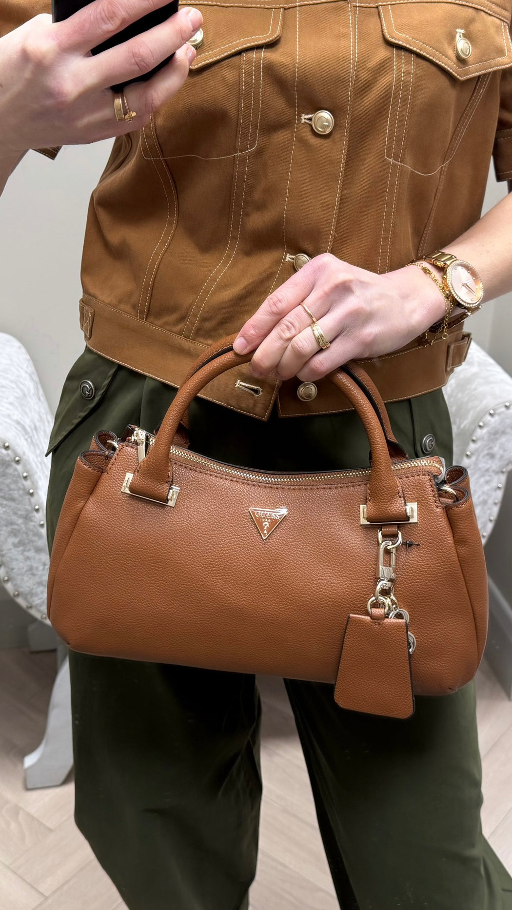 Guess Evie cognac bag BG966406