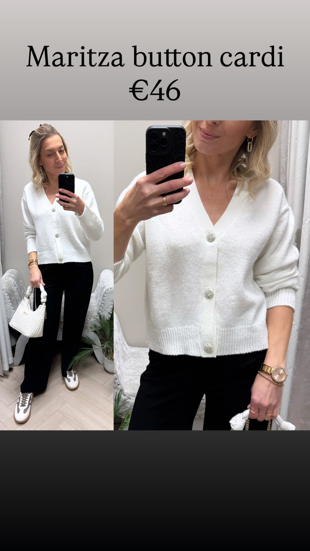 Maritza button cardi