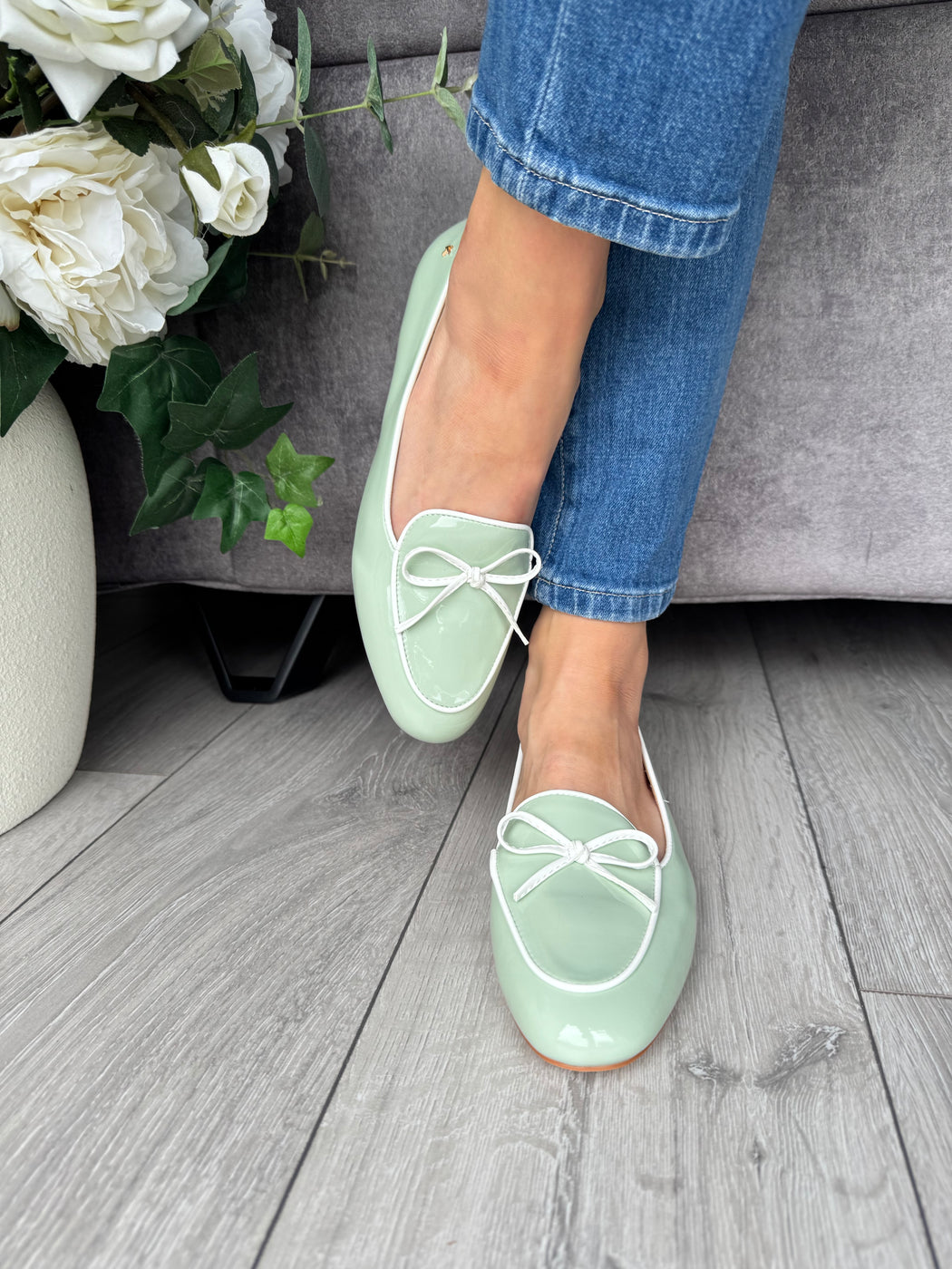 Flitton mint shine loafer