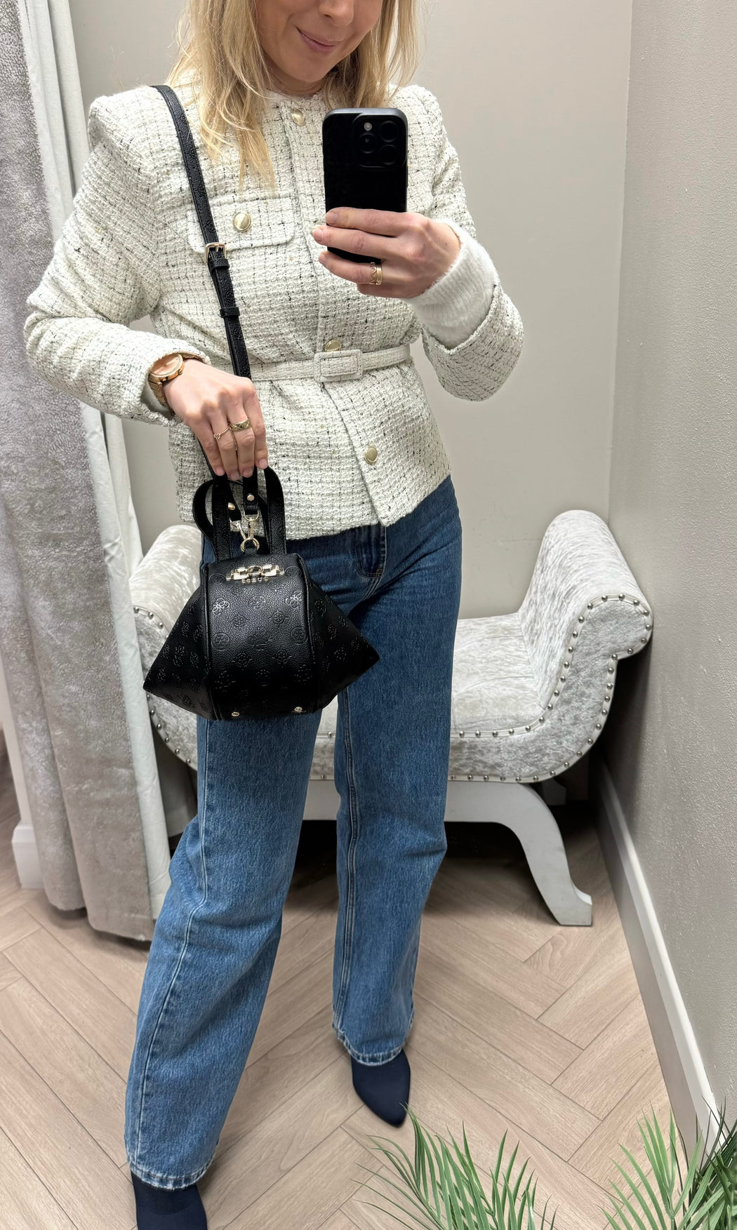 Guess black  logo anise bag pd991677