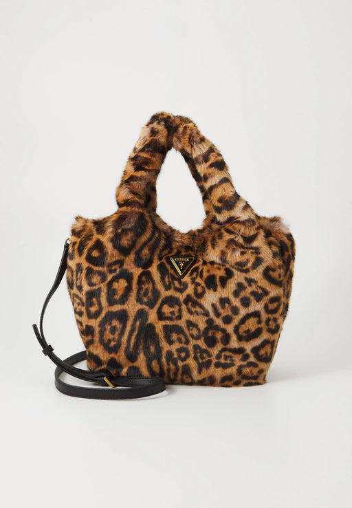 Samia guess faux fur leopard bag lb935522