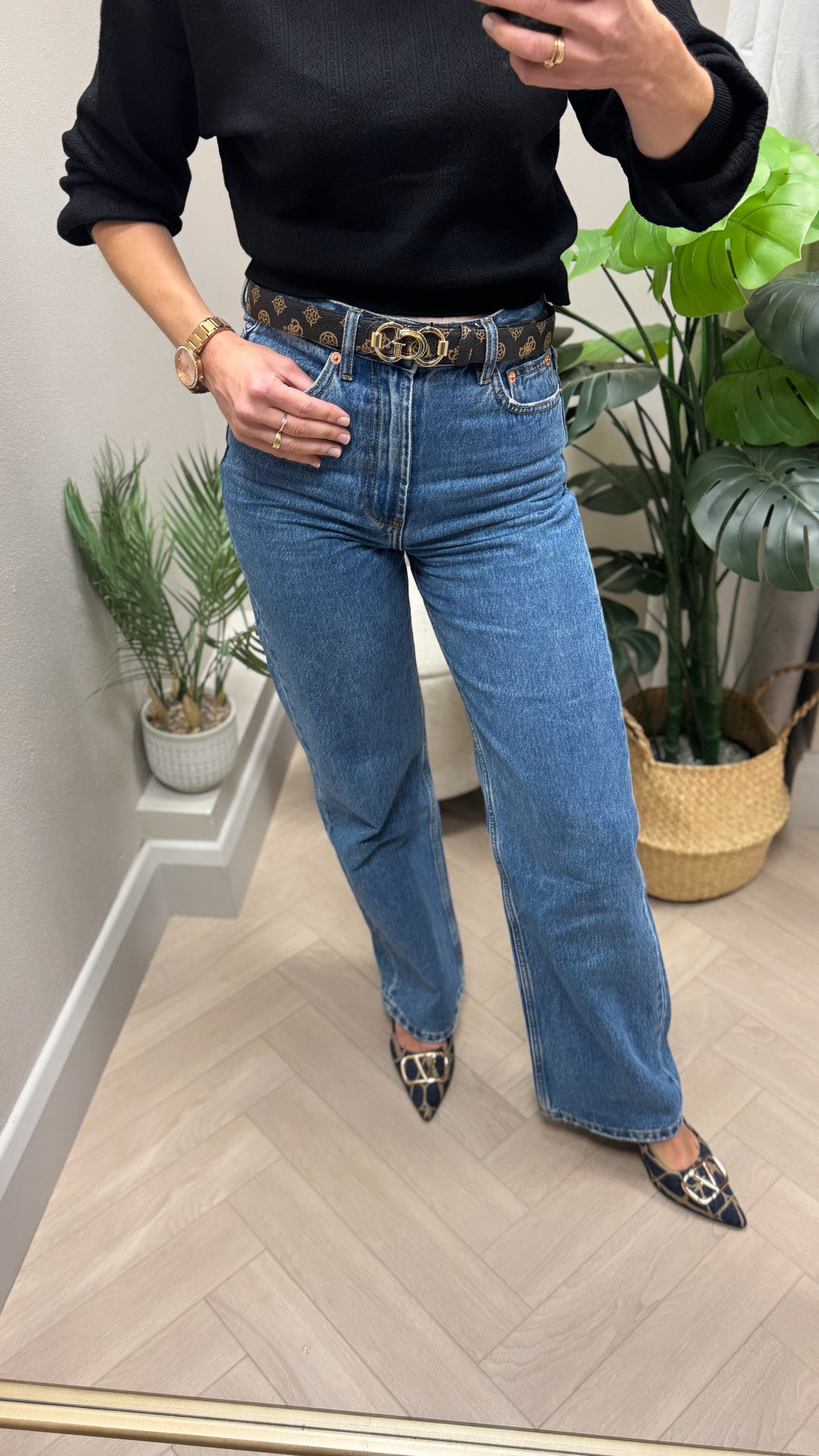 4G Peony guess Logo reversibke buckle Belt bw9244p5330