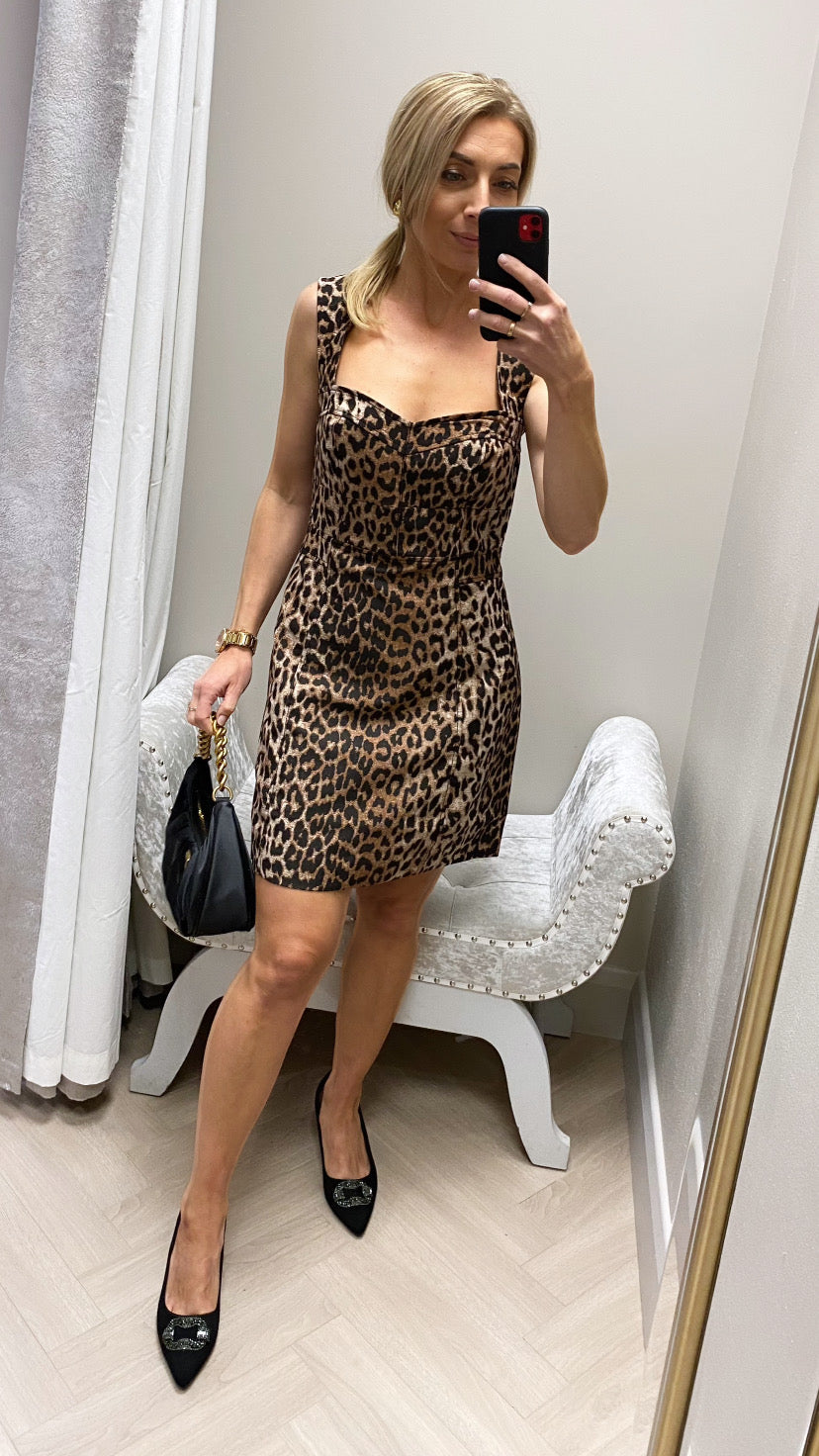 W4bk93wglj2 guess leopard mini dress