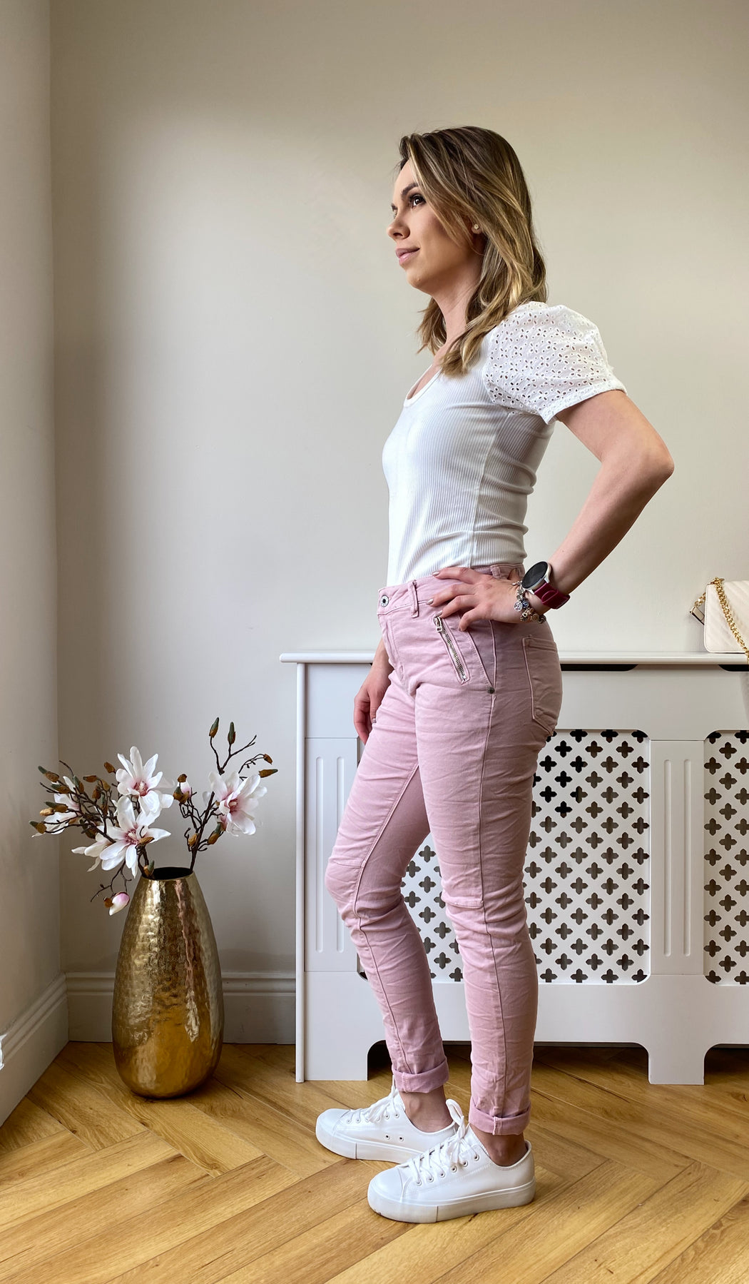 Melly pink mc8126-15 jeans