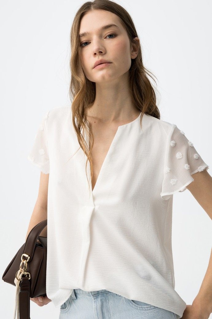 Nony winter white top