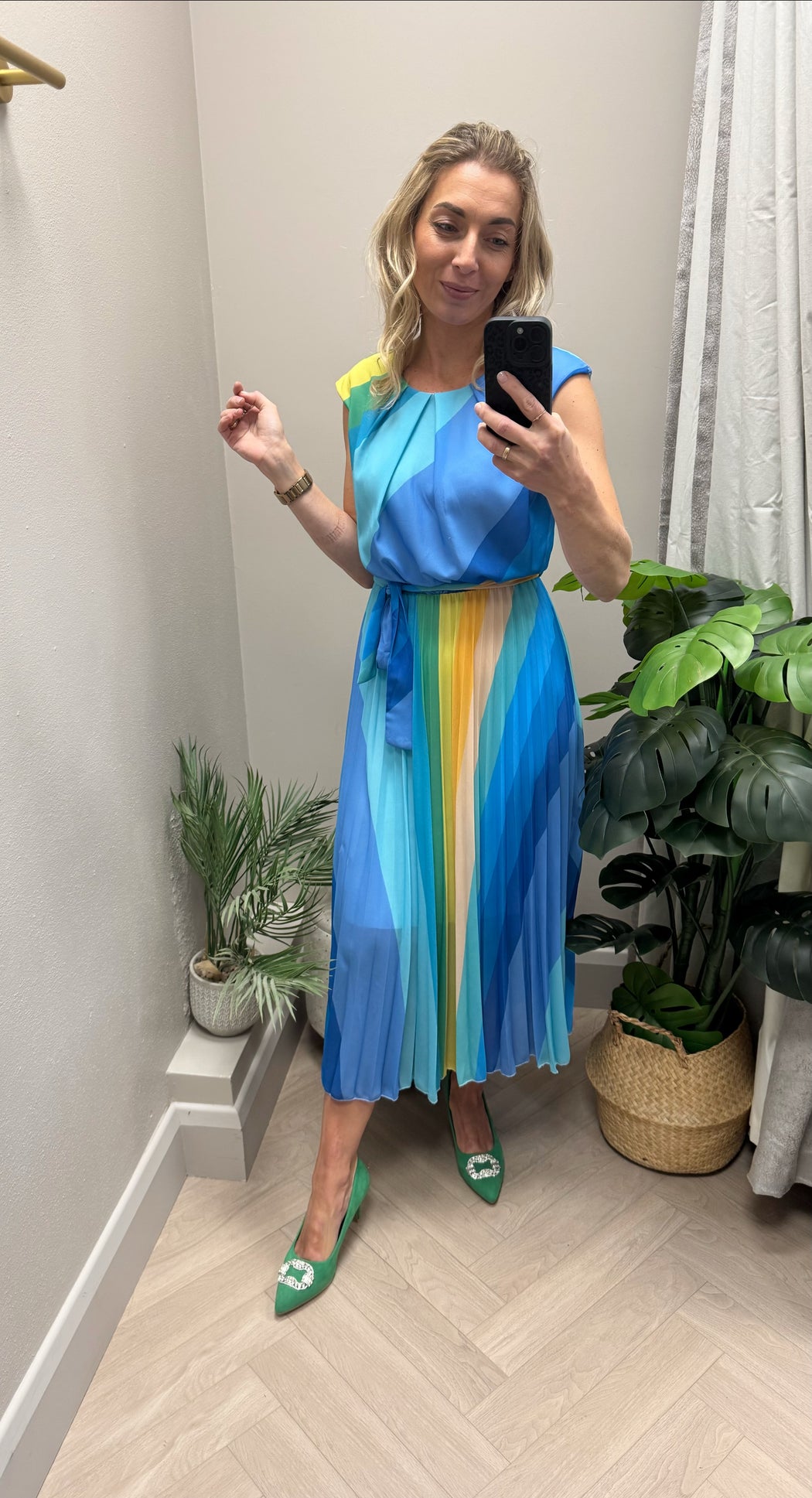 Rainbow blue midi